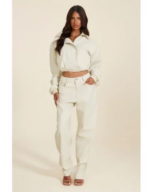 Mars the Label Mtl Funnel Jacket Ld64 - Natural