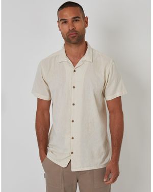 Threadbare Short-Sleeve Bowling Shirt - Grey