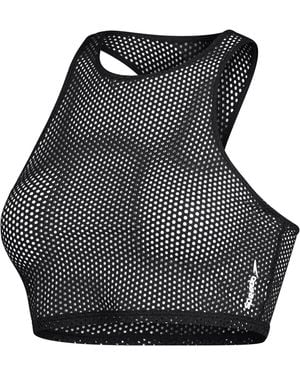 Speedo Mesh Crop Top Bikini - Black