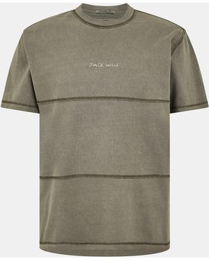 Jack Wills Jw Garment Dye Regular Fit T-Shirt - Grey