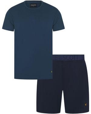 Lyle & Scott Idris Pyjama Set - Blue