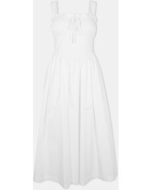 Jack Wills Midi Tea Dress - White