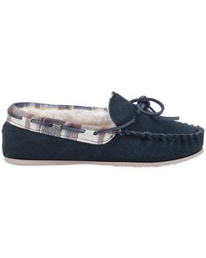 Cotswold Kilkenny Moccasin Slipper - Blue