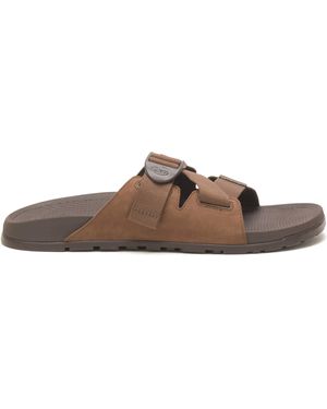 Chaco Lowdown Leather Slide Sandal - Brown