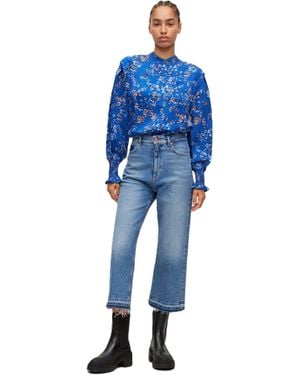BOSS C Blasi Long Sleeve Long Blouse - Blue
