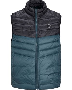 Jack & Jones Sleeveless Zipper Gilet - Blue