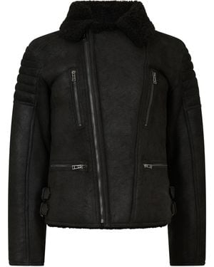 Belstaff Fraser Leather Jacket - Black