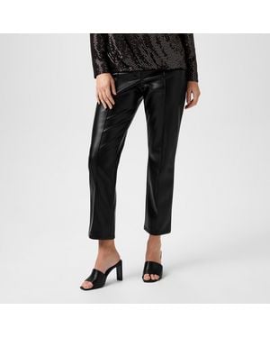 Biba Pu Straight Leg Trouser - Black