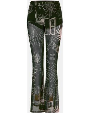 Never Fully Dressed Palm Trousers - Green