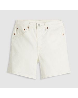 Levi's Levi's Mid Thigh Short Lunar Blac - White