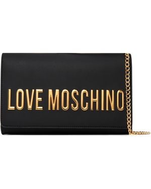 Love Moschino Smart Daily Faux Leather Shoulder Bag - Black