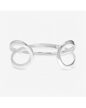 Inicio Sterling Plated Open Bangle - Metallic