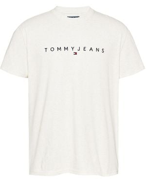 Tommy Hilfiger Linear Logo T-Shirt - White