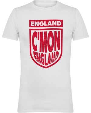 AWD Adults Printed England World Cup Tee - Blue