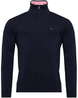 Eden Park Cotton Jersey Jumper - Blue