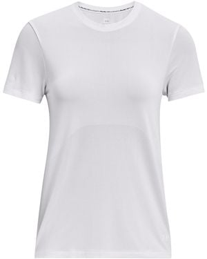 Under Armour Seamless Stride Short-Sleeve Performance Running Top - White