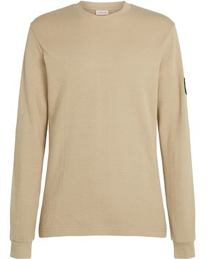 Calvin Klein Waffle Long Sleeve Top - Natural