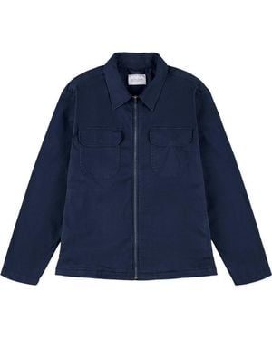 Albam Clarence Weather-Resistant Harrington Jacket - Blue