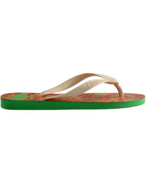 Havaianas Top Animals Flip Flops - Green