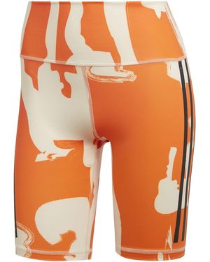 adidas Originals Fitted Cycling Shorts - Orange