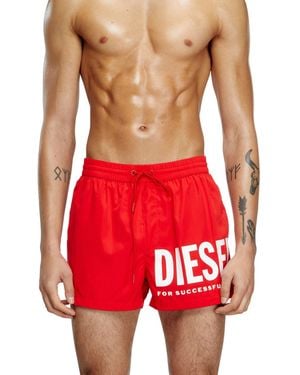 DIESEL Mario Quick-Drying Swim Shorts - Red