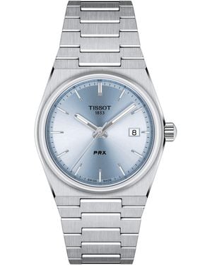 Tissot Prx Stainless Steel Water Resistant Analogue Quartz Watch - Metallic