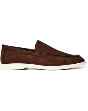 Where's That From Suede Slip On Easy Loafer - Brown