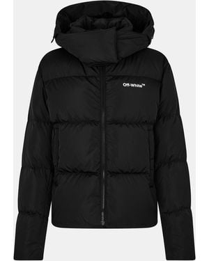 Off-White c/o Virgil Abloh Off- Short Puffer Jacket - Black