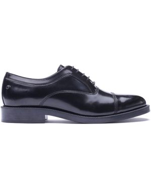 Base London Roma Toe Cap Shoe - Black