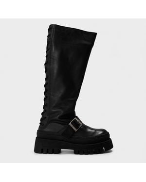 Steve Madden Knee High Boots - Black