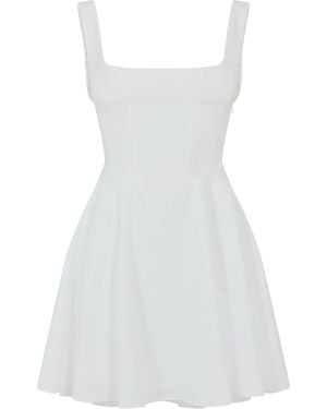 Odd Muse Square Neck Mini Dress - White