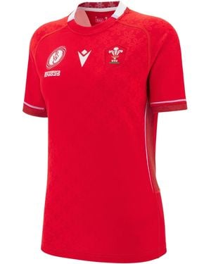 MACRON Wales Rugby World Cup Home Shirt 2025 Adults - Red