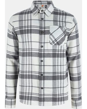 SoulCal & Co California Soul Check Long-Sleeve Patterned Shirt - Blue
