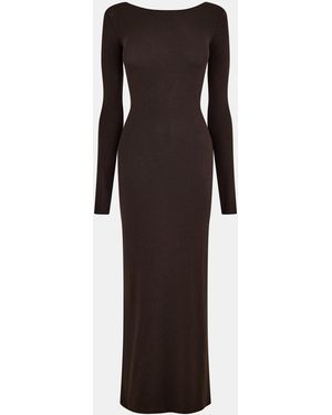 WRSTBHVR Long Maxi Dress - Brown