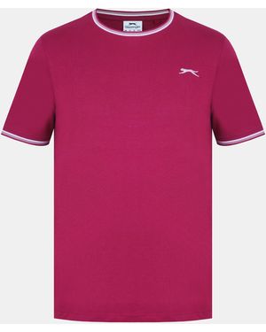 Slazenger 1881 Tipped T-Shirt - Pink