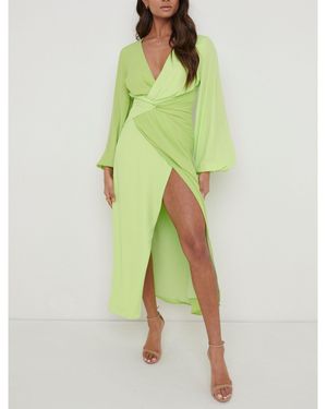 Pretty Lavish Frida Wrap Dress - Green