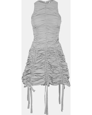 Amy Lynn Cotton Mini Dress - Grey