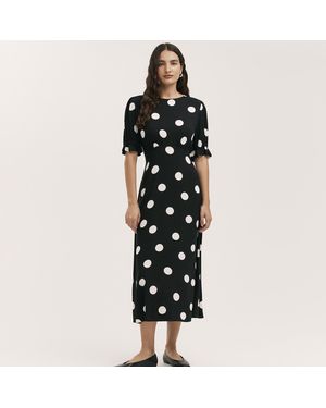 Finery London Mela Boho Print Comfortable Maxi Dress - Black