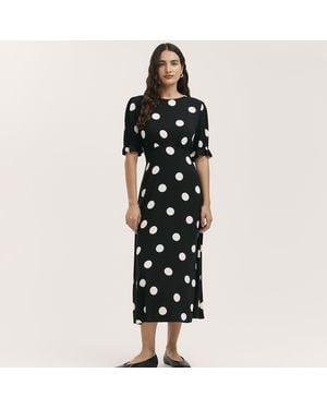 Finery London Mela Boho Print Comfortable Maxi Dress - Black