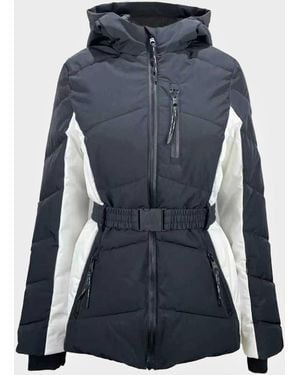 Jack Wills Hooded Puffer Waterproof Windproof Insulated Ski Jacket - Blue