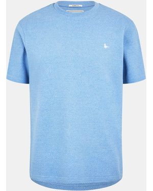 Jack Wills Jw Bubble Texture Regular Fit T-Shirt - Blue