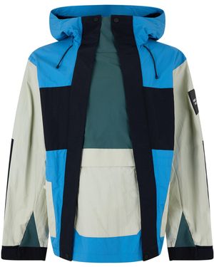 Ambush Mountain Colour Block Weather-Resistant Parka - Blue