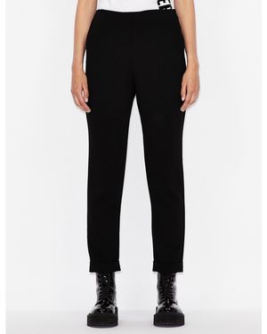 ARMANI EXCHANGE Ax Classic Straight Leg Trouser - Black