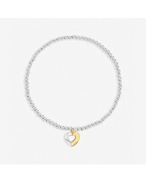Inicio Sterling Plated Heart Bracelet - Metallic