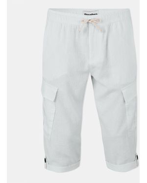 Threadbare Memphis Linen Cargo Trousers - Blue