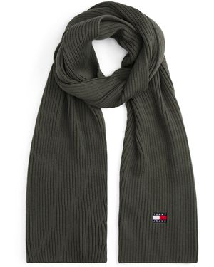 Tommy Hilfiger Heritage Rib-Knit Scarf - Green