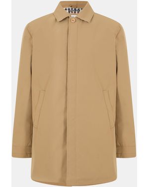 Aquascutum Aquact Mid-Length Weatherproof Trench Coat - Natural