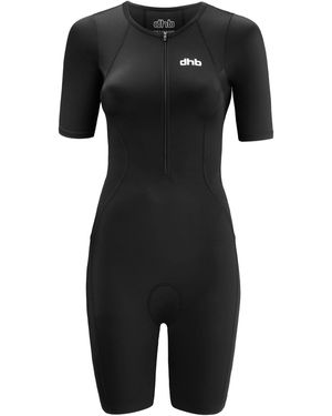 Dhb Hydron Short Sleeve Tri Suit - Black