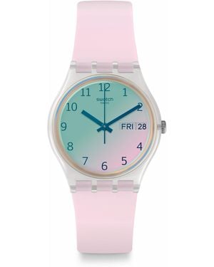 Swatch Core Analogue Quartz Watch - Purple