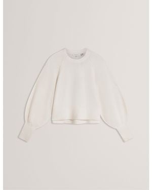 Ted Baker Crew Neck Jumper - White